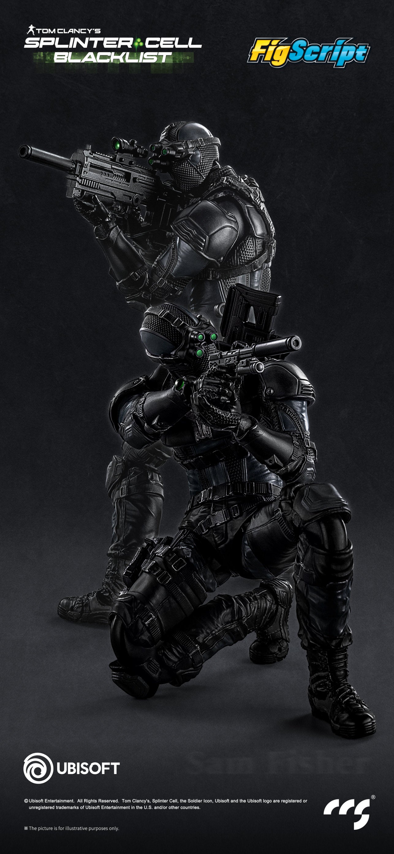 CCSTOYS CCS 鐵魄 FigScript 1/12 Sam Fisher 山姆 費舍爾 可動人偶