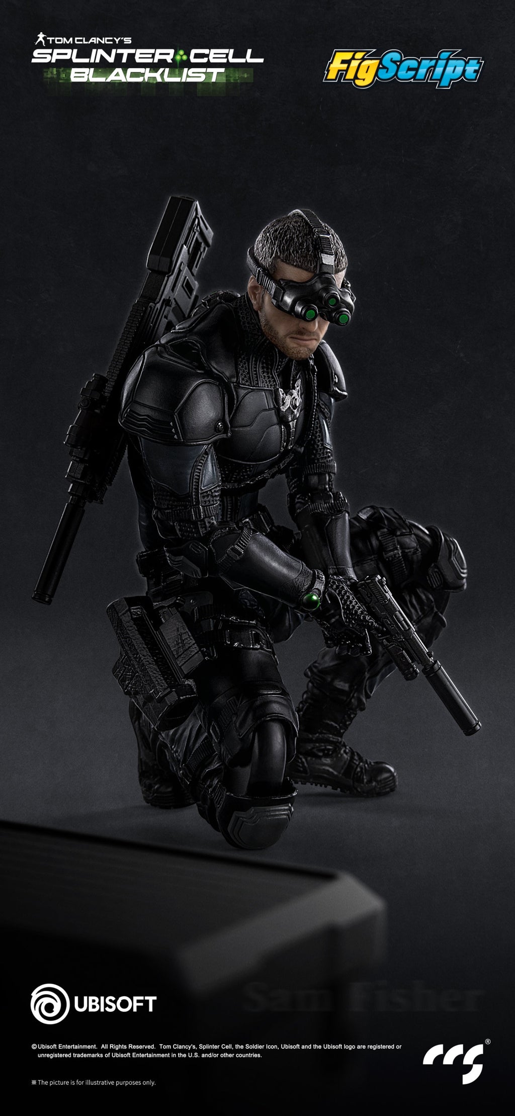 CCSTOYS CCS 鐵魄 FigScript 1/12 Sam Fisher 山姆 費舍爾 可動人偶