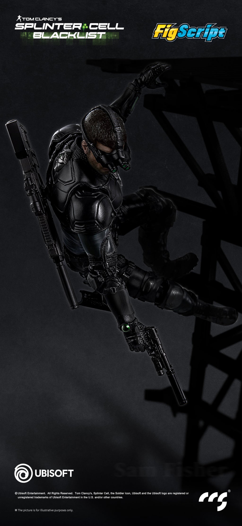 CCSTOYS CCS 鐵魄 FigScript 1/12 Sam Fisher 山姆 費舍爾 可動人偶