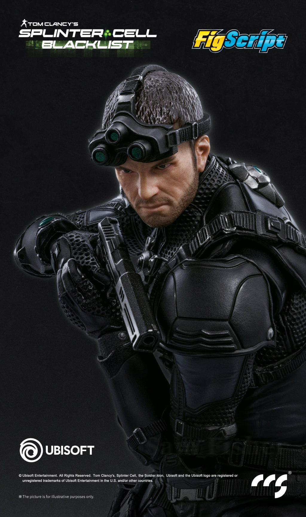 CCSTOYS CCS 鐵魄 FigScript 1/12 Sam Fisher 山姆 費舍爾 可動人偶