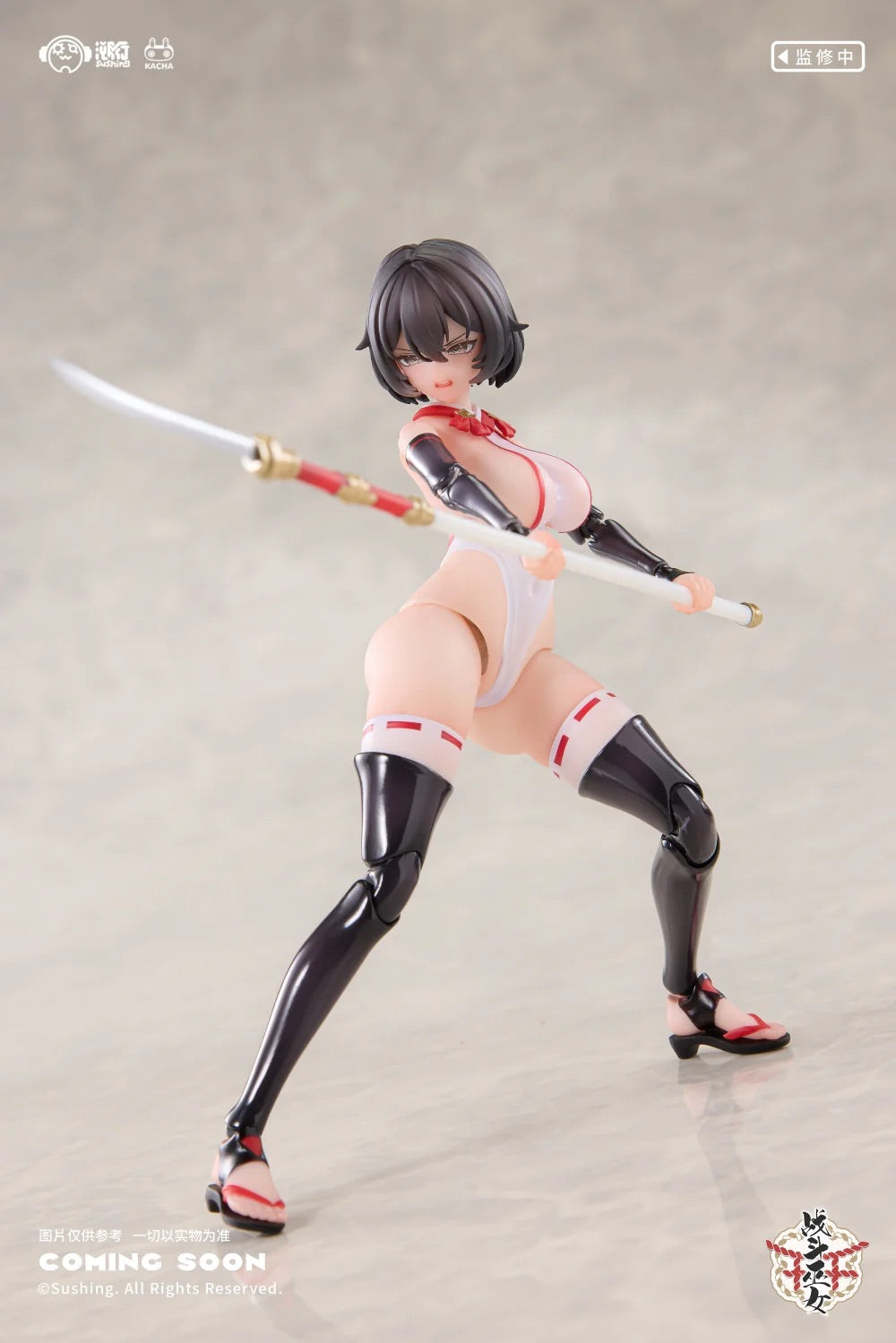 溯行 Sushing 1/12 戰鬥巫女 上滕桔梗 可動人偶 （附特典：踩腳襪裸足）