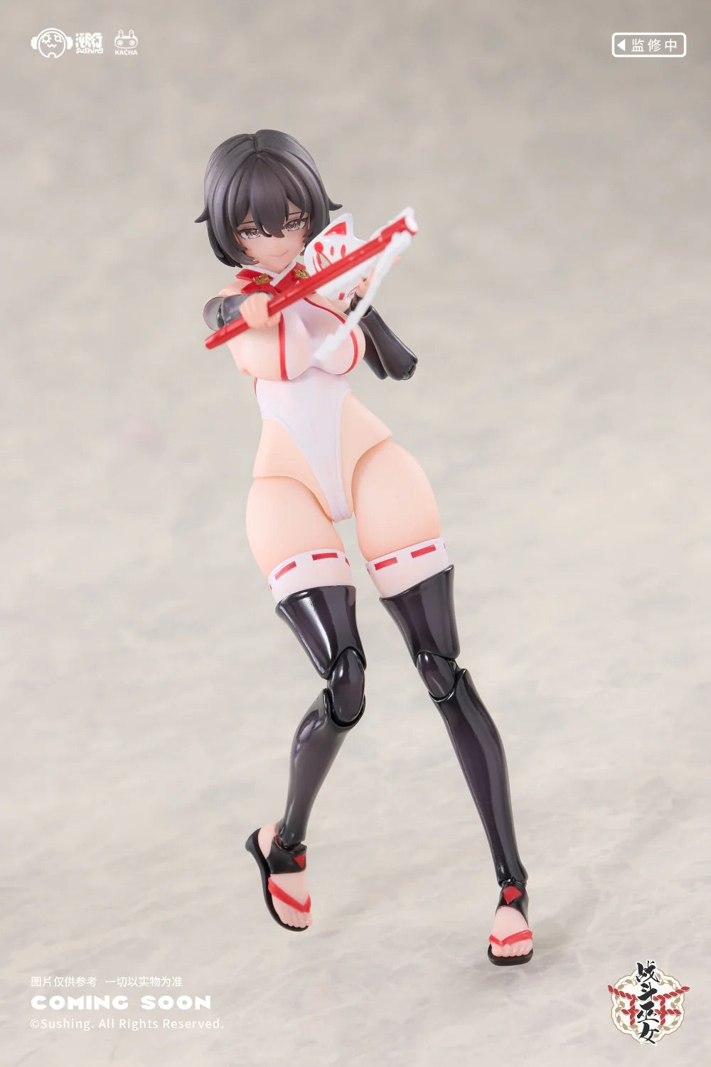 溯行 Sushing 1/12 戰鬥巫女 上滕桔梗 可動人偶 （附特典：踩腳襪裸足）