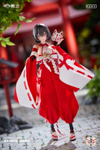 溯行 Sushing 1/12 戰鬥巫女 上滕桔梗 可動人偶 （附特典：踩腳襪裸足）