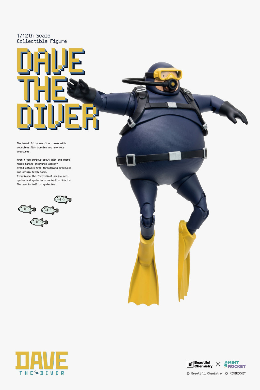 Beautiful Chemistry × DAVE THE DIVER 1/12 潛水員戴夫 BC202526 可動人偶