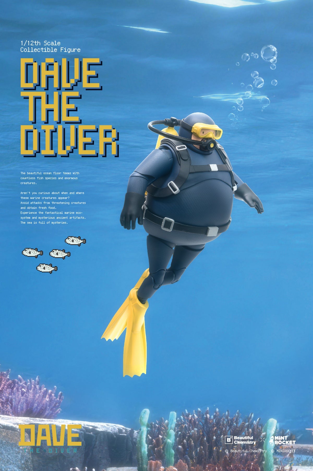 Beautiful Chemistry × DAVE THE DIVER 1/12 潛水員戴夫 BC202526 可動人偶