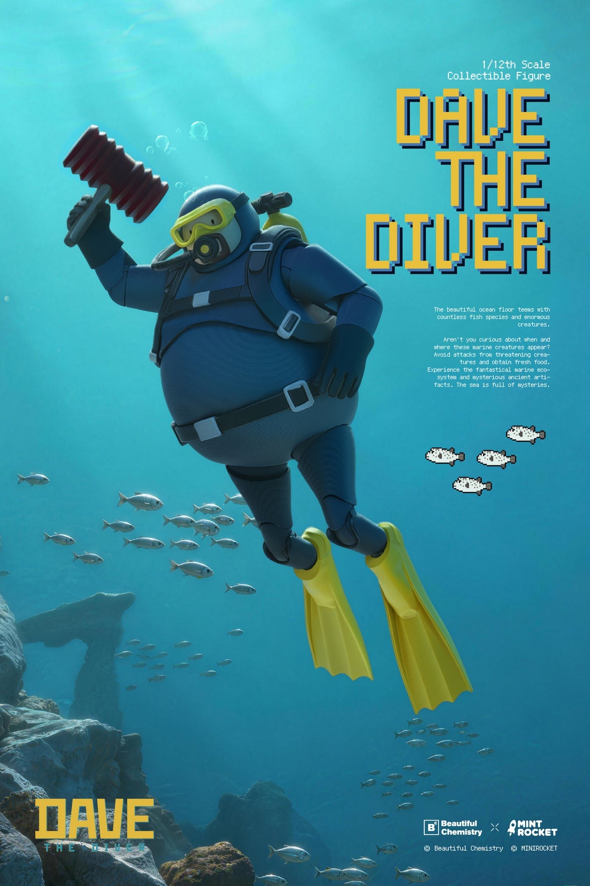 Beautiful Chemistry × DAVE THE DIVER 1/12 潛水員戴夫 BC202526 可動人偶