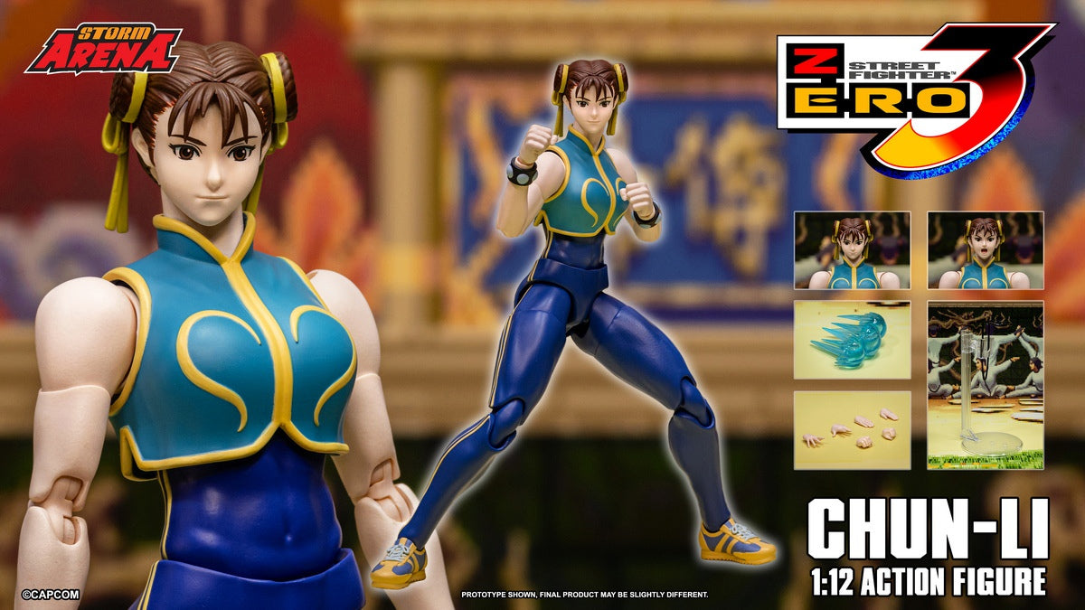 STORM ARENA 1/12 Street Fighter Alpha 3 CHUN LI 街頭霸王 春麗 可動人偶