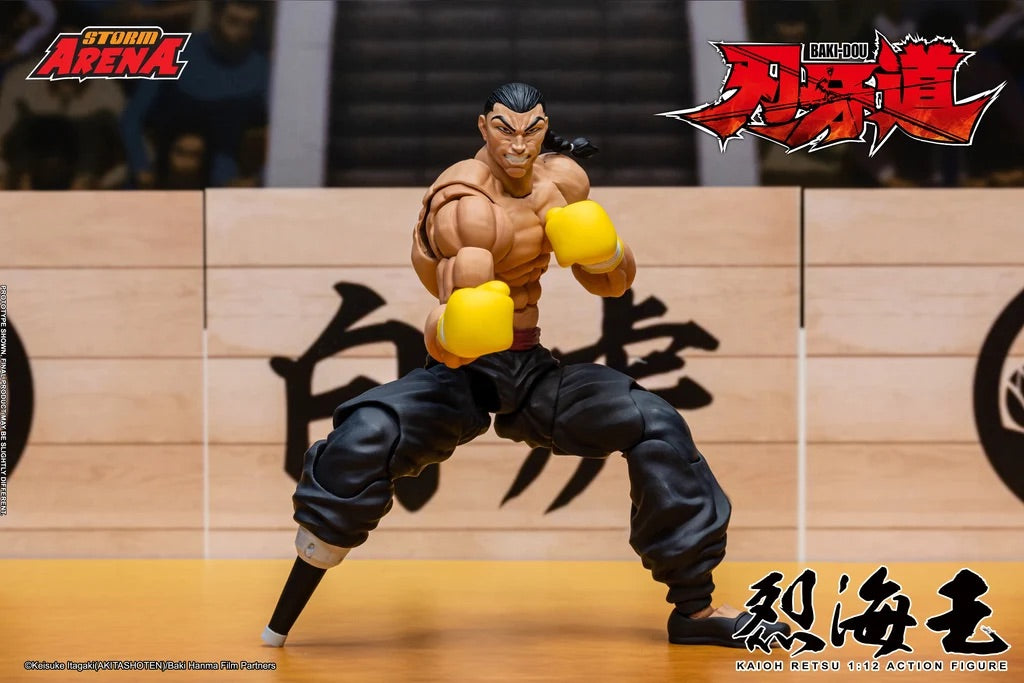 STORM ARENA 1/12 BAKI-DOU KAIOH RETSU 烈海王 可動人偶