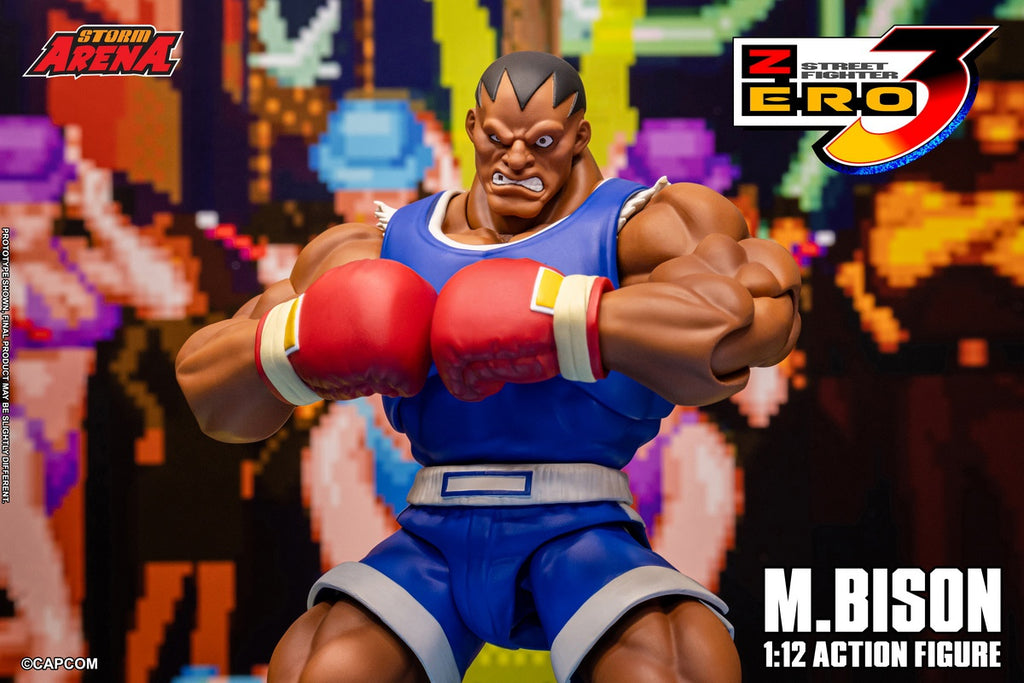 STORM ARENA 1/12 少年街霸 Zero3 m.bison 拳王拜森 SFSA09 可動人偶