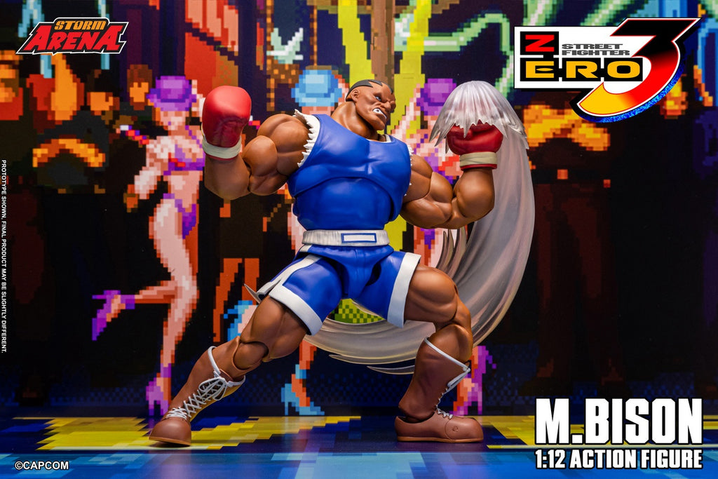 STORM ARENA 1/12 少年街霸 Zero3 m.bison 拳王拜森 SFSA09 可動人偶