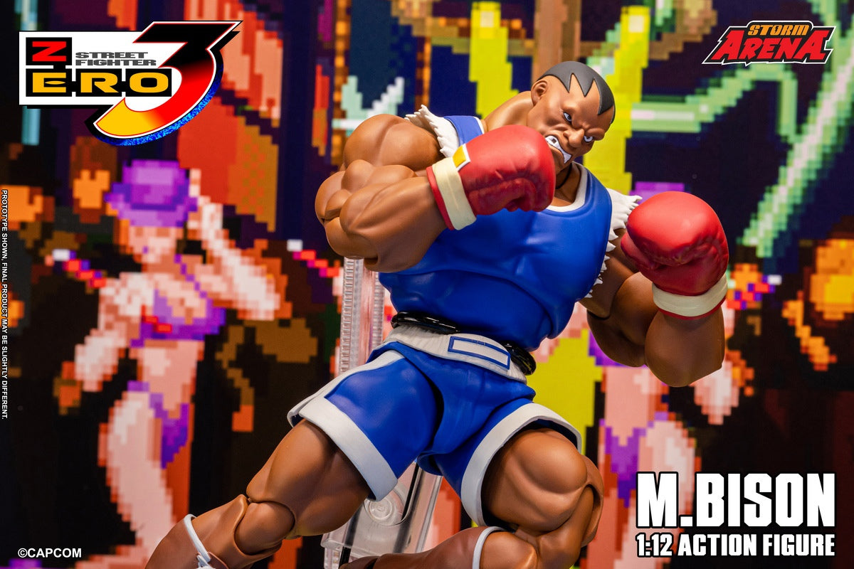 STORM ARENA 1/12 少年街霸 Zero3 m.bison 拳王拜森 SFSA09 可動人偶