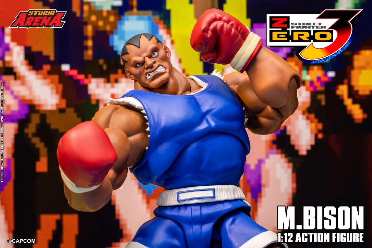 STORM ARENA 1/12 少年街霸 Zero3 m.bison 拳王拜森 SFSA09 可動人偶
