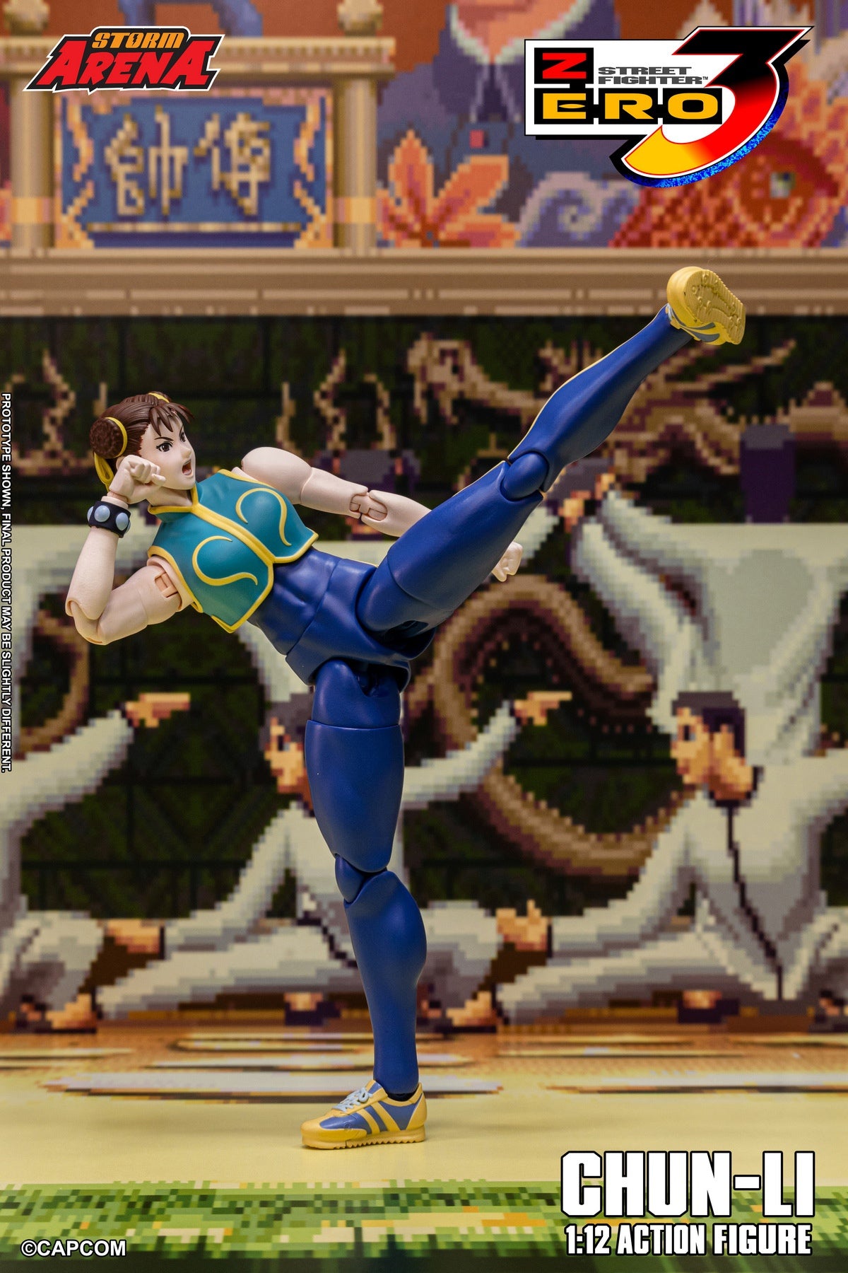STORM ARENA 1/12 Street Fighter Alpha 3 CHUN LI 街頭霸王 春麗 可動人偶
