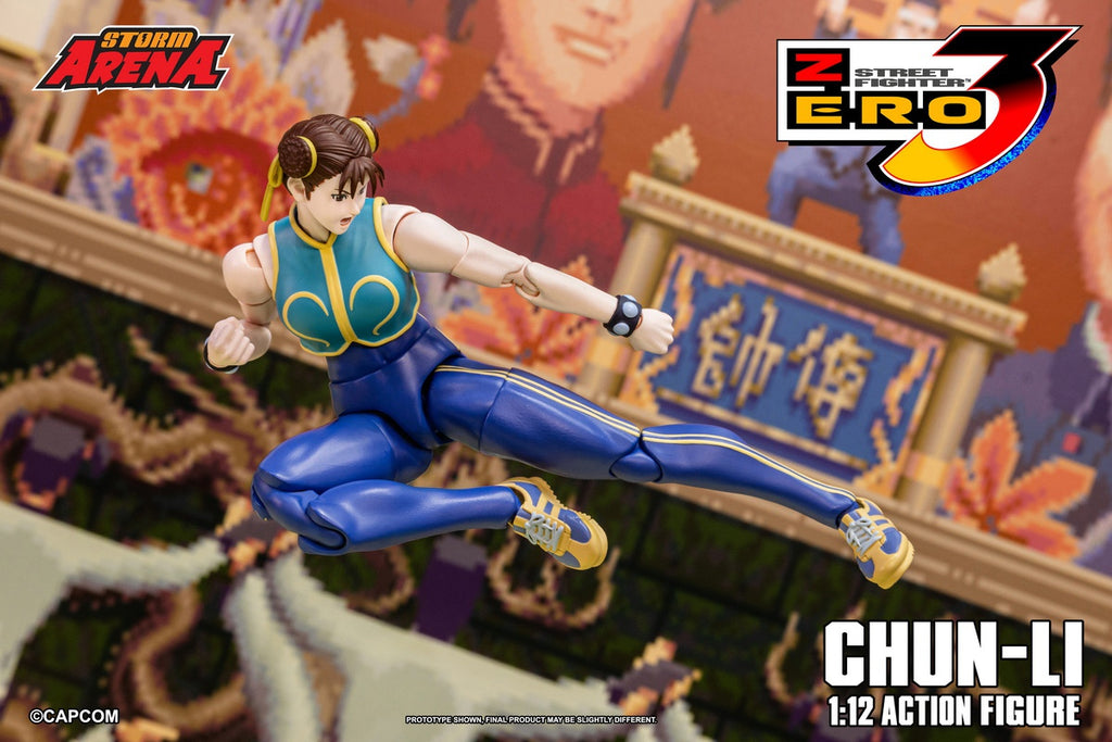 STORM ARENA 1/12 Street Fighter Alpha 3 CHUN LI 街頭霸王 春麗 可動人偶