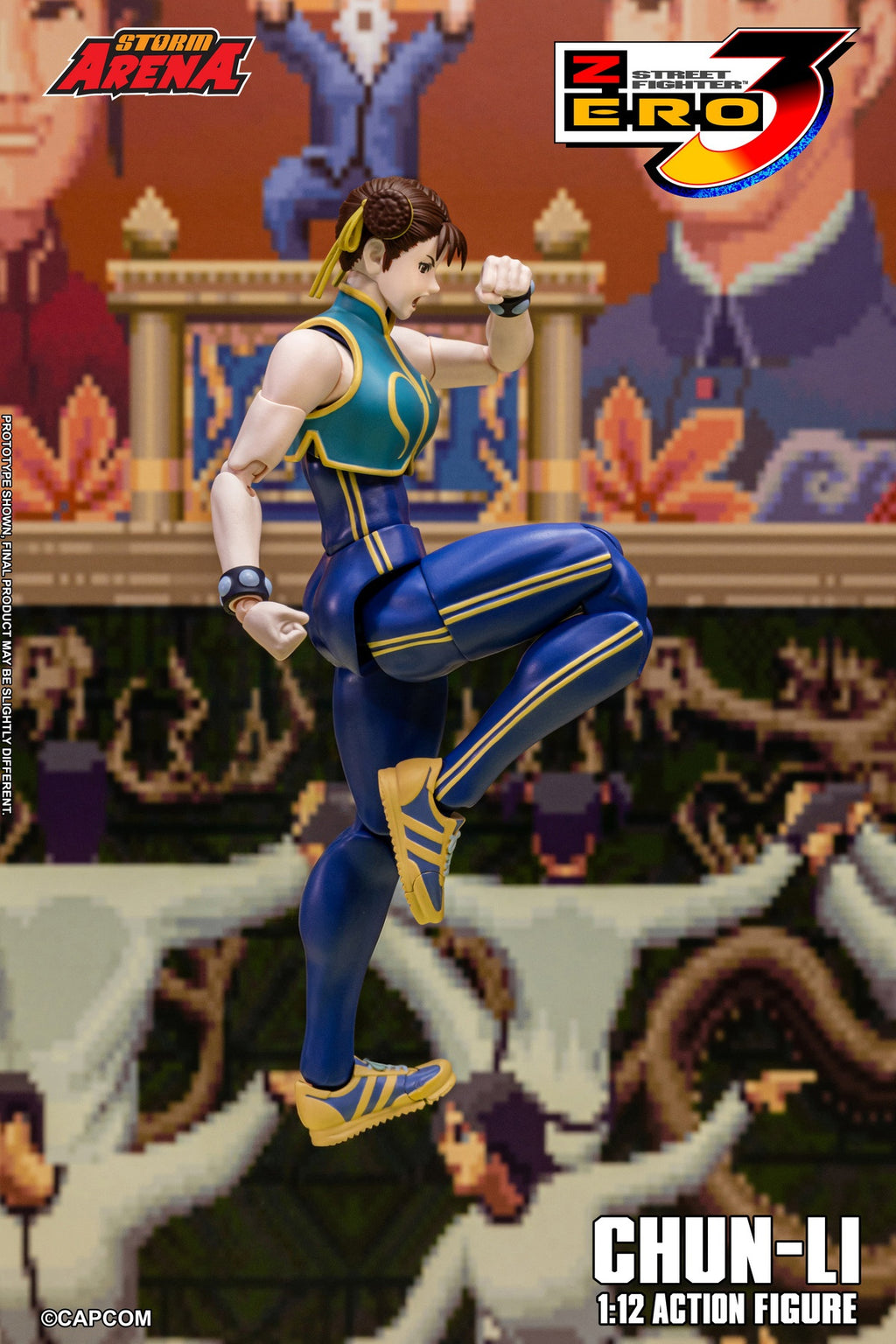 STORM ARENA 1/12 Street Fighter Alpha 3 CHUN LI 街頭霸王 春麗 可動人偶