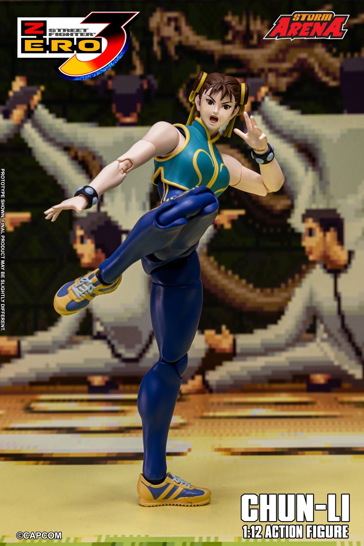 STORM ARENA 1/12 Street Fighter Alpha 3 CHUN LI 街頭霸王 春麗 可動人偶