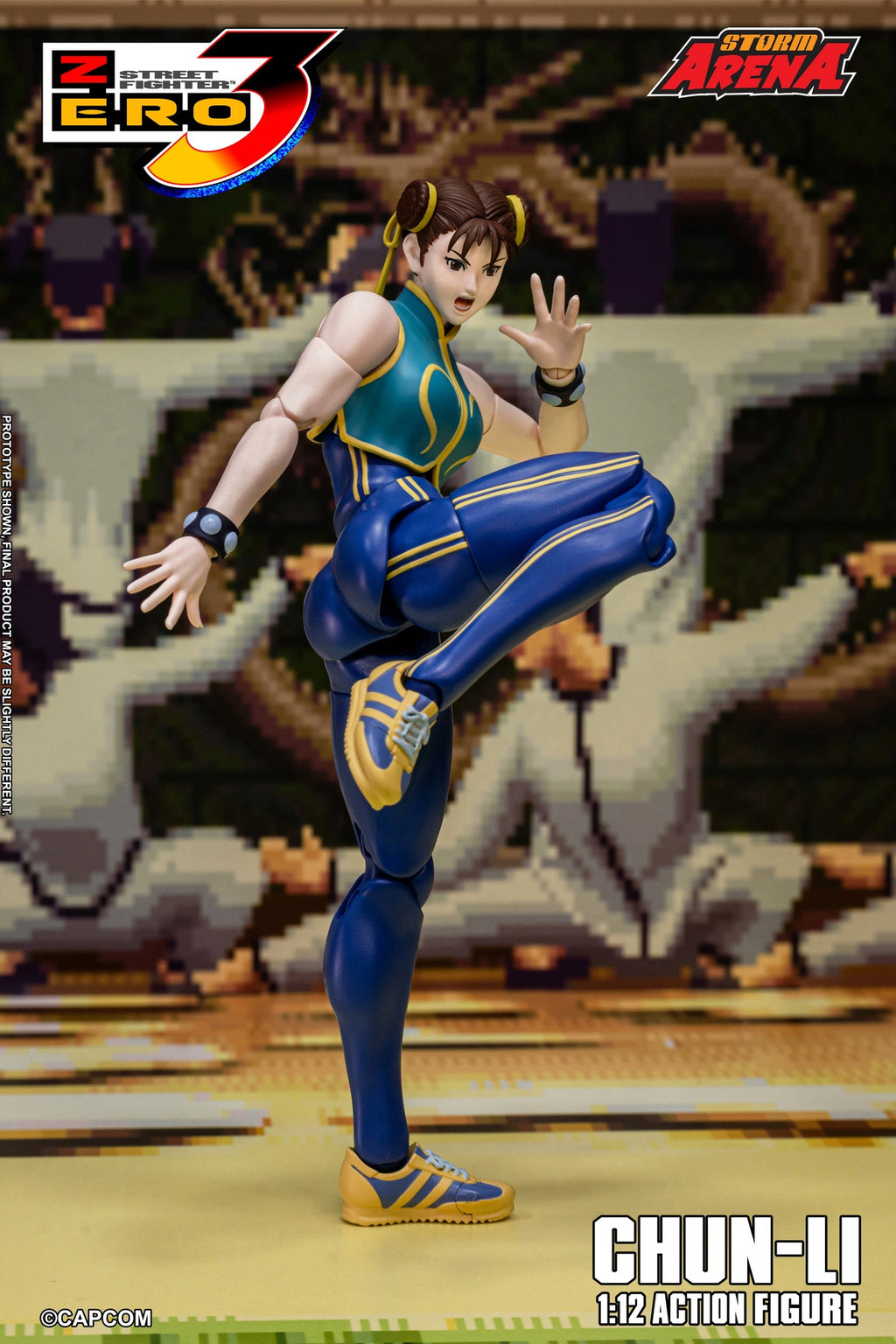 STORM ARENA 1/12 Street Fighter Alpha 3 CHUN LI 街頭霸王 春麗 可動人偶