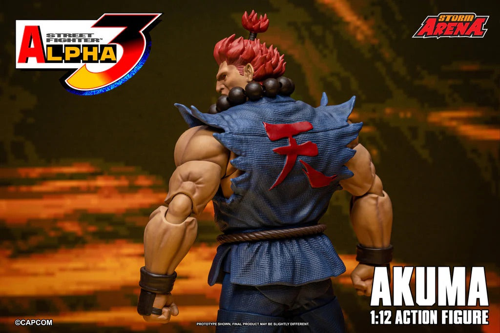 STORM ARENA 1/12 STREET FIGHTER Alpha 3 GOUKI 豪鬼 AKUMA SFSA07 可動人偶