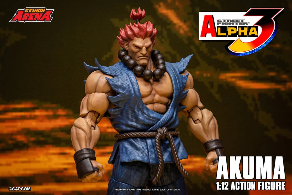 STORM ARENA 1/12 STREET FIGHTER Alpha 3 GOUKI 豪鬼 AKUMA SFSA07 可動人偶