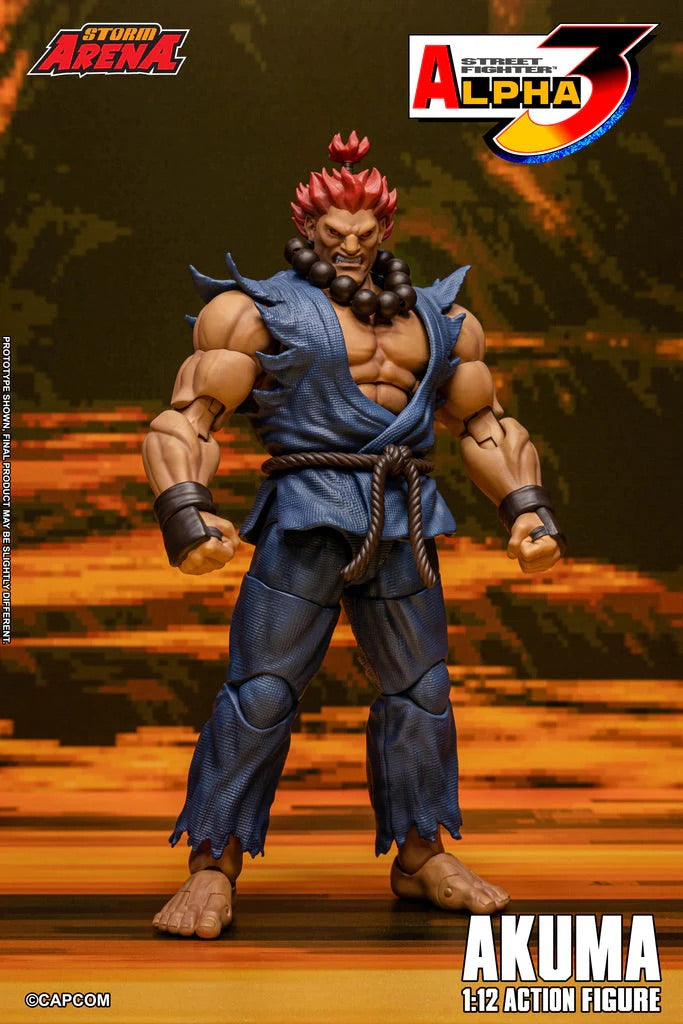STORM ARENA 1/12 STREET FIGHTER Alpha 3 GOUKI 豪鬼 AKUMA SFSA07 可動人偶