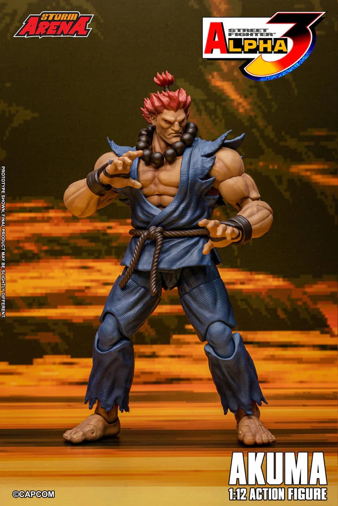 STORM ARENA 1/12 STREET FIGHTER Alpha 3 GOUKI 豪鬼 AKUMA SFSA07 可動人偶