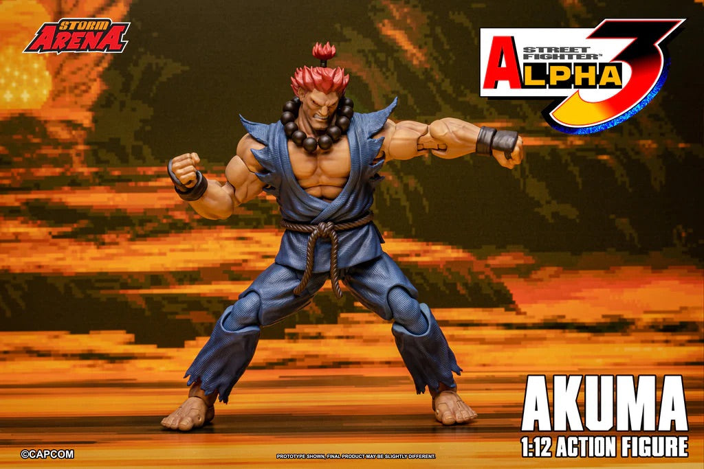 STORM ARENA 1/12 STREET FIGHTER Alpha 3 GOUKI 豪鬼 AKUMA SFSA07 可動人偶