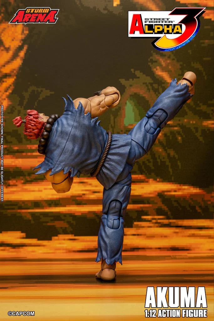 STORM ARENA 1/12 STREET FIGHTER Alpha 3 GOUKI 豪鬼 AKUMA SFSA07 可動人偶