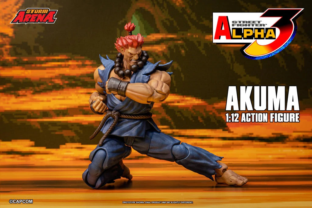 STORM ARENA 1/12 STREET FIGHTER Alpha 3 GOUKI 豪鬼 AKUMA SFSA07 可動人偶