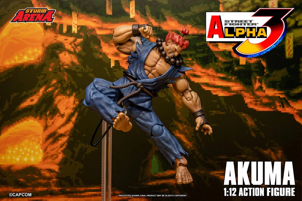 STORM ARENA 1/12 STREET FIGHTER Alpha 3 GOUKI 豪鬼 AKUMA SFSA07 可動人偶