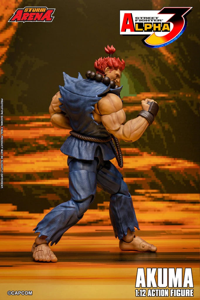 STORM ARENA 1/12 STREET FIGHTER Alpha 3 GOUKI 豪鬼 AKUMA SFSA07 可動人偶