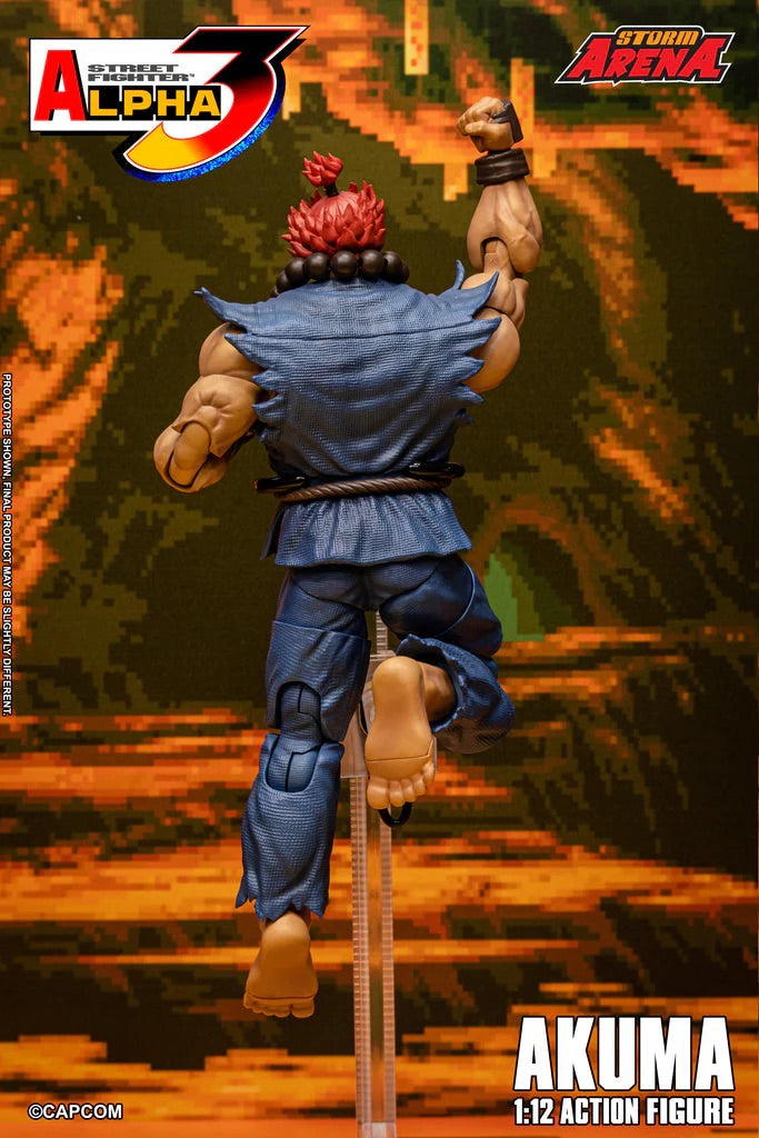 STORM ARENA 1/12 STREET FIGHTER Alpha 3 GOUKI 豪鬼 AKUMA SFSA07 可動人偶