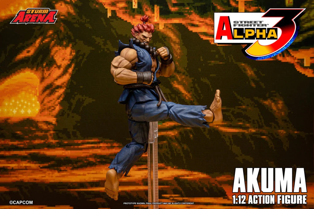 STORM ARENA 1/12 STREET FIGHTER Alpha 3 GOUKI 豪鬼 AKUMA SFSA07 可動人偶