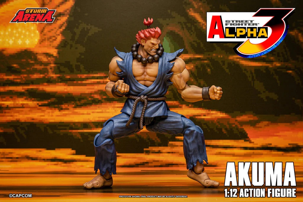 STORM ARENA 1/12 STREET FIGHTER Alpha 3 GOUKI 豪鬼 AKUMA SFSA07 可動人偶