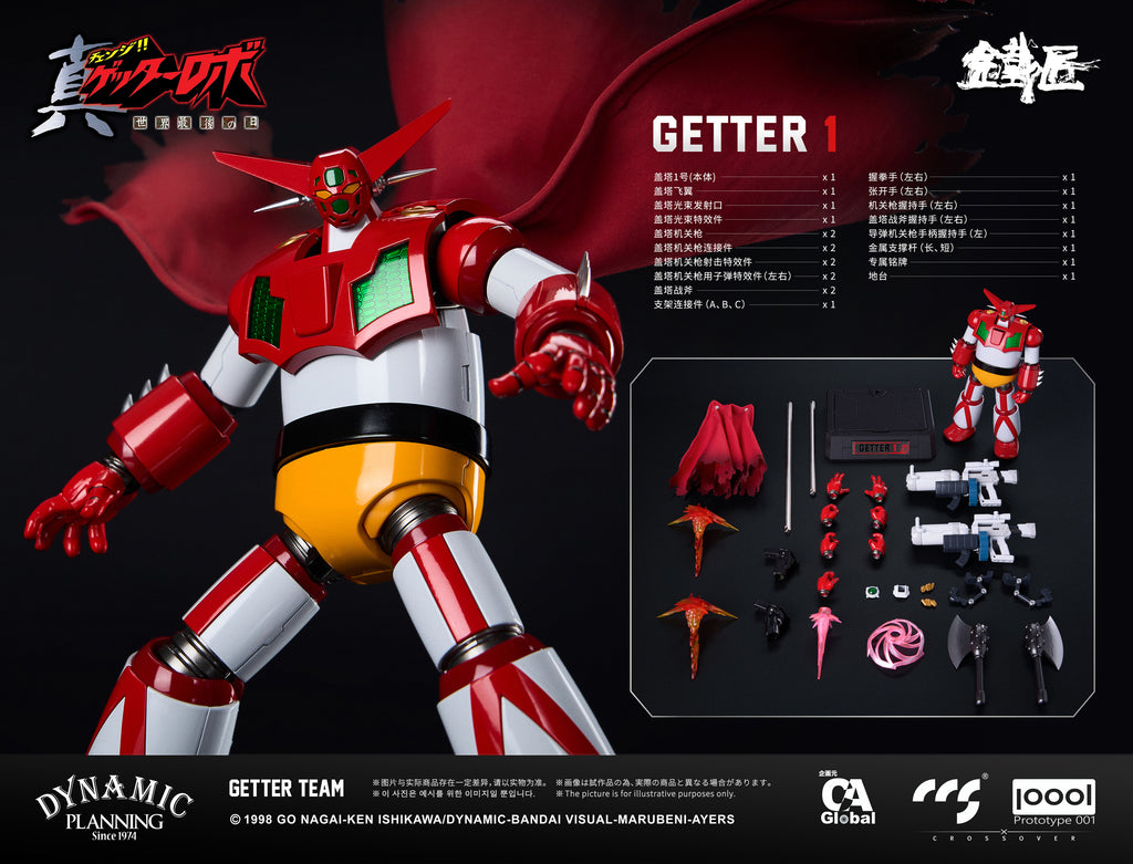 CCSTOYS CCS 鐵魄 鐵匠 真蓋特機器人 世界最後之日 蓋特小隊 Getter Team 合金成品