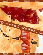 OFFART x 彫壬 百貓紅蓮 Mini迷你招財頭 麥香千層版
