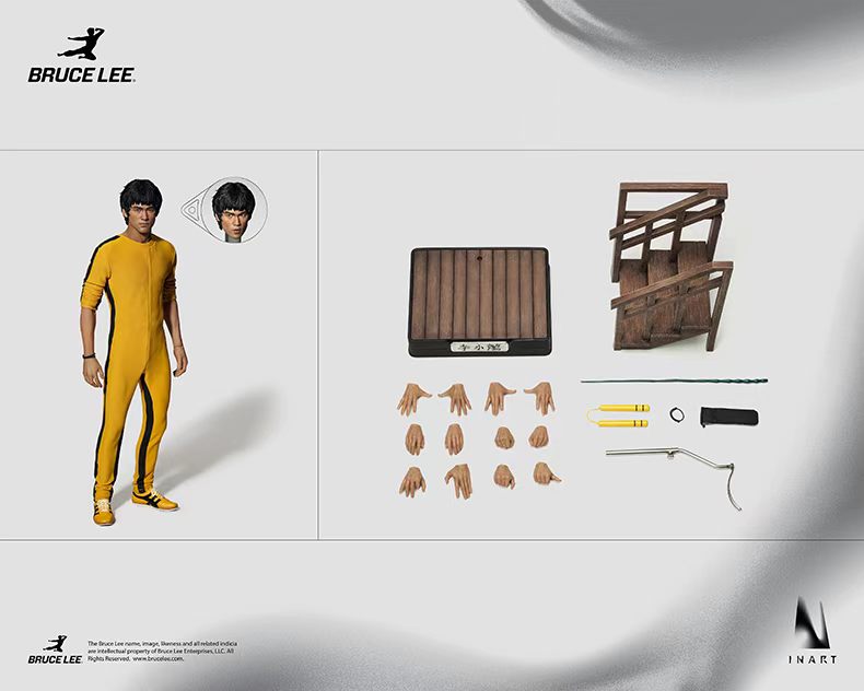 INART 1/6 李小龍 黃色連體服 Bruce Lee Yellow Onesie 可動人偶