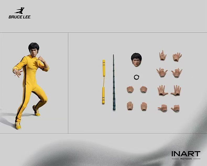 INART 1/12 李小龍 黃色連體服 Bruce Lee Yellow Onesie 可動人偶
