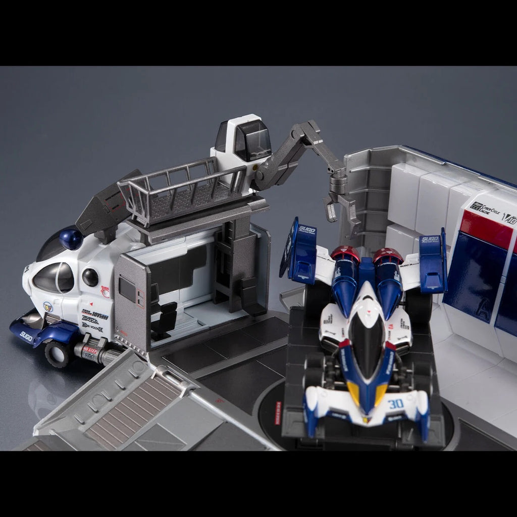 Megahouse CFC 運輸維修車 10V5000 及 超級雷神 附特典 CYBER FORMULA Collection -Heritage Edition- DX FUTURE GPX CYBER FORMULA Sugolegerd 10V5000 ＆ Super Asurada 01 Circuit Mode