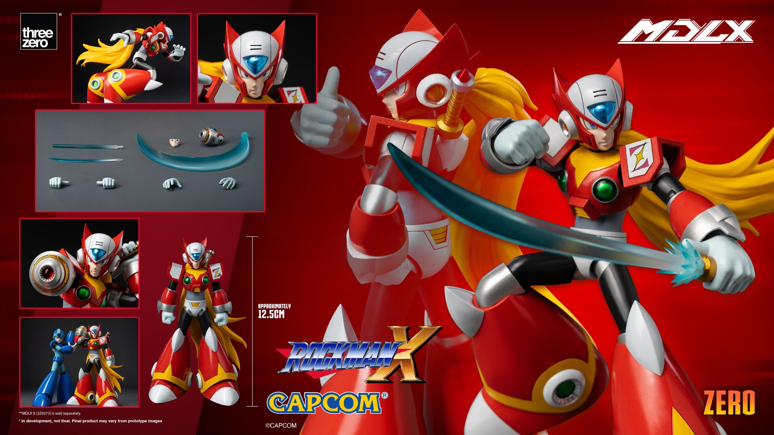 Threezero MDLX  Rockman X Mega Man X 洛克人X Zero 傑諾