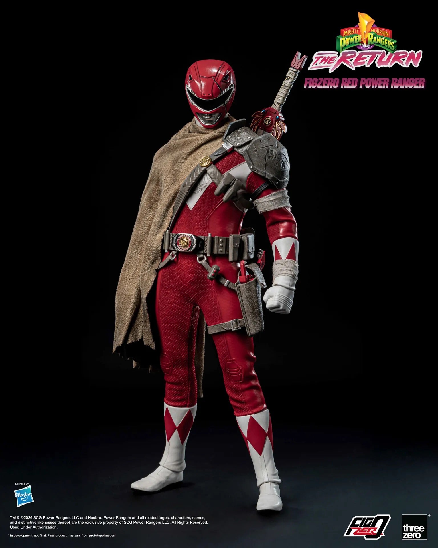 Threezero FigZero 1/6 Mighty Morphin Power Rangers The Return 新 恐龍戰隊 重聚 Red Power Ranger 紅戰士 可動人偶