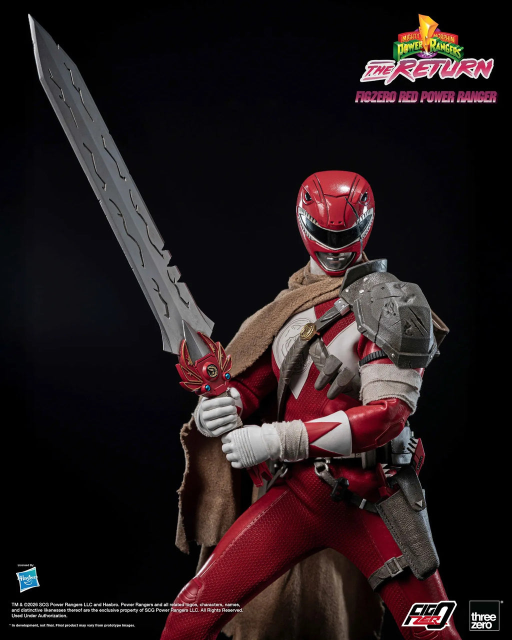 Threezero FigZero 1/6 Mighty Morphin Power Rangers The Return 新 恐龍戰隊 重聚 Red Power Ranger 紅戰士 可動人偶