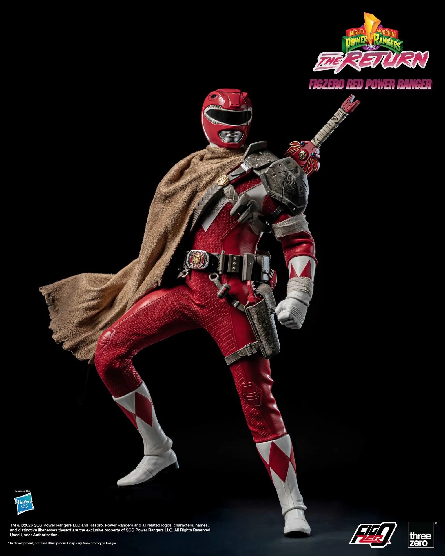 Threezero FigZero 1/6 Mighty Morphin Power Rangers The Return 新 恐龍戰隊 重聚 Red Power Ranger 紅戰士 可動人偶
