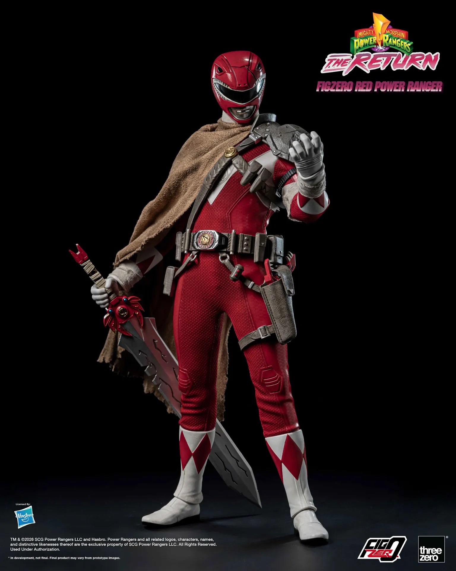 Threezero FigZero 1/6 Mighty Morphin Power Rangers The Return 新 恐龍戰隊 重聚 Red Power Ranger 紅戰士 可動人偶