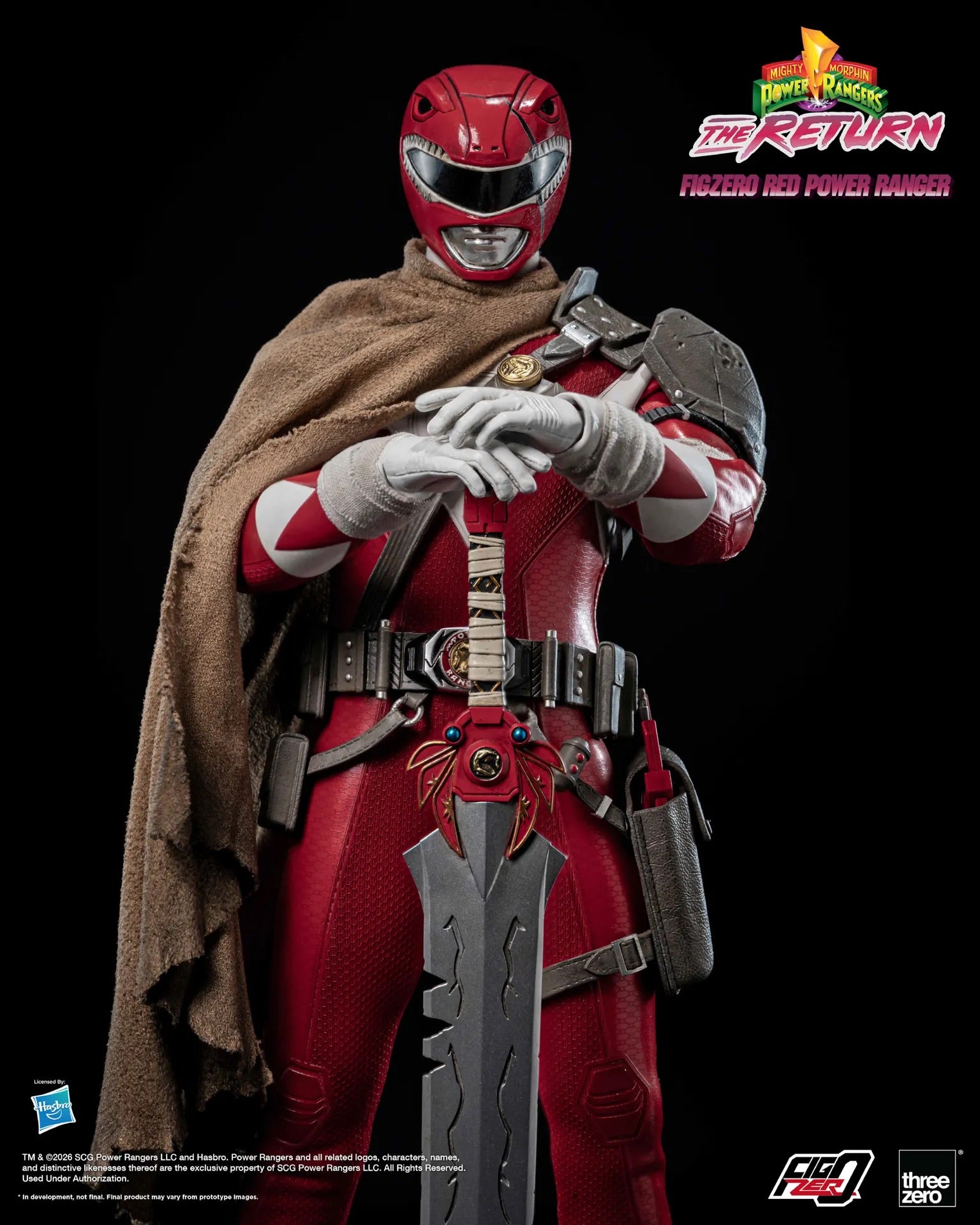 Threezero FigZero 1/6 Mighty Morphin Power Rangers The Return 新 恐龍戰隊 重聚 Red Power Ranger 紅戰士 可動人偶