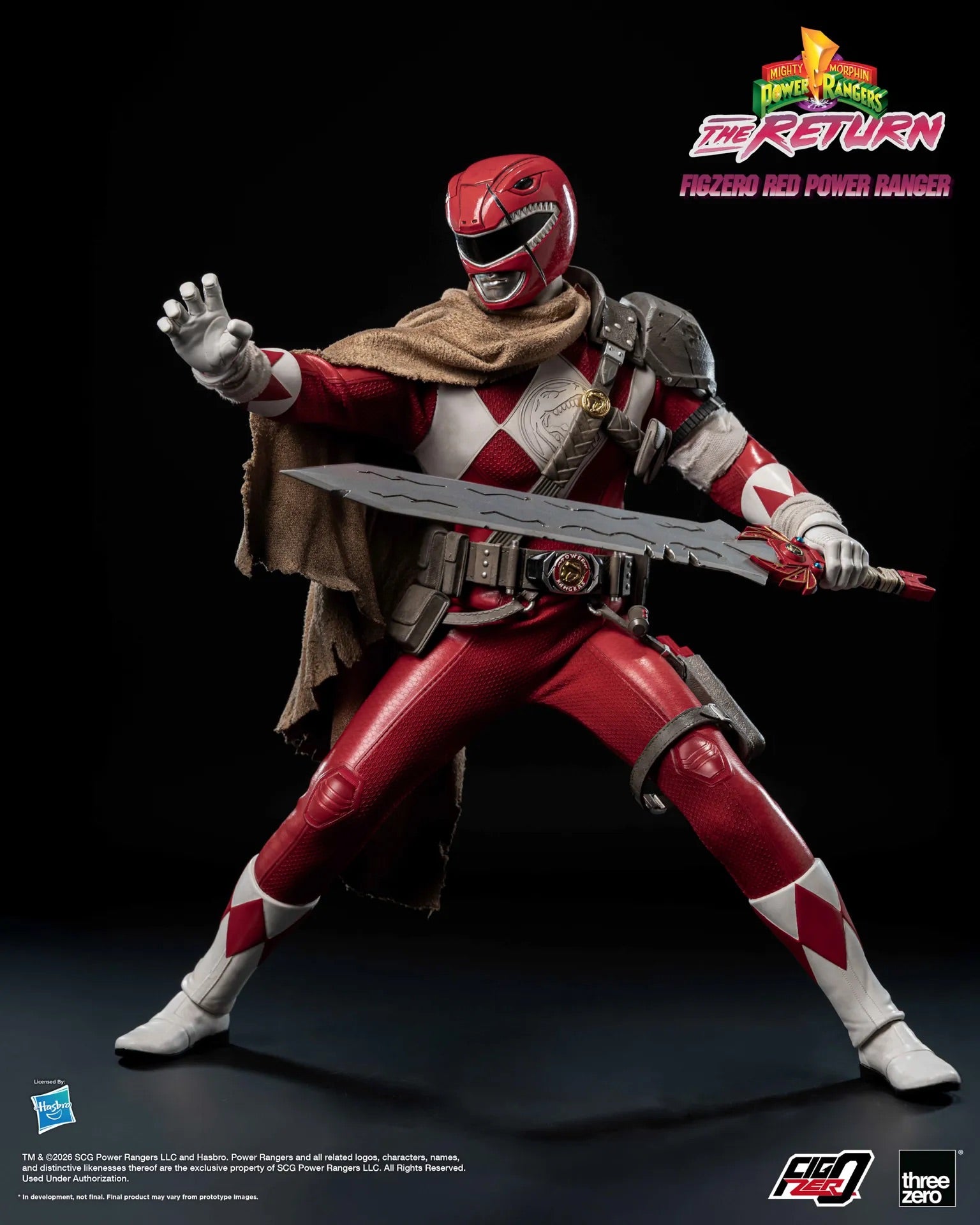 Threezero FigZero 1/6 Mighty Morphin Power Rangers The Return 新 恐龍戰隊 重聚 Red Power Ranger 紅戰士 可動人偶