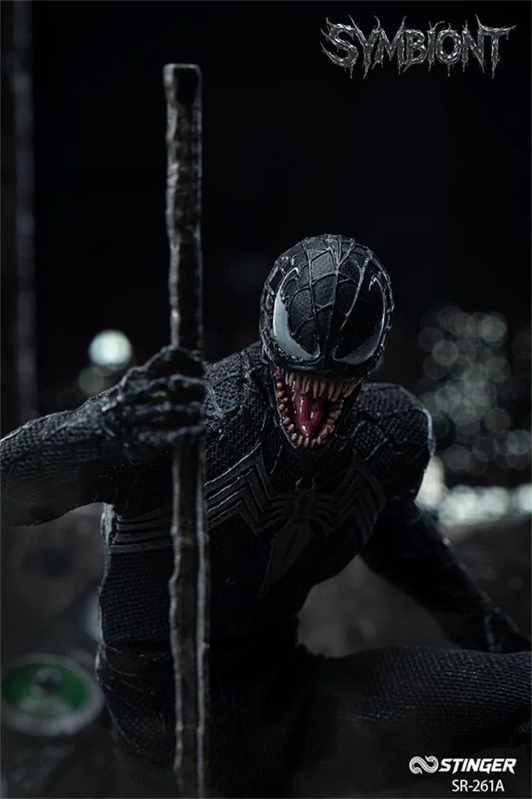 毒刺工作室 1/12 蜘蛛人 共生體 SR-261A SR-261B Symbiote Venom Spider-Man 可動人偶