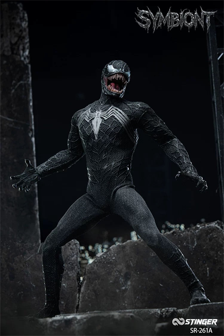 毒刺工作室 1/12 蜘蛛人 共生體 SR-261A SR-261B Symbiote Venom Spider-Man 可動人偶