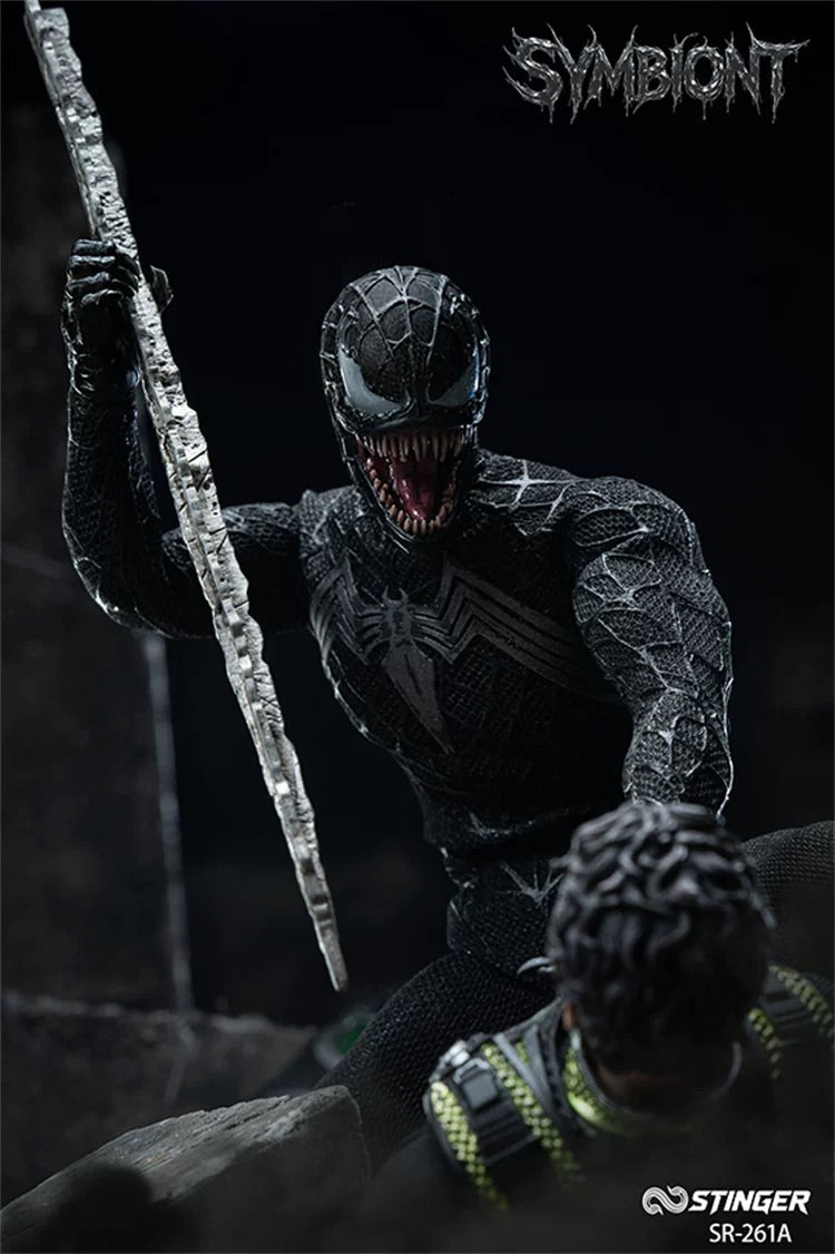 毒刺工作室 1/12 蜘蛛人 共生體 SR-261A SR-261B Symbiote Venom Spider-Man 可動人偶