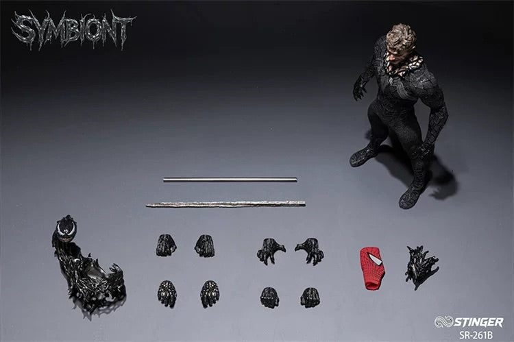 毒刺工作室 1/12 蜘蛛人 共生體 SR-261A SR-261B Symbiote Venom Spider-Man 可動人偶