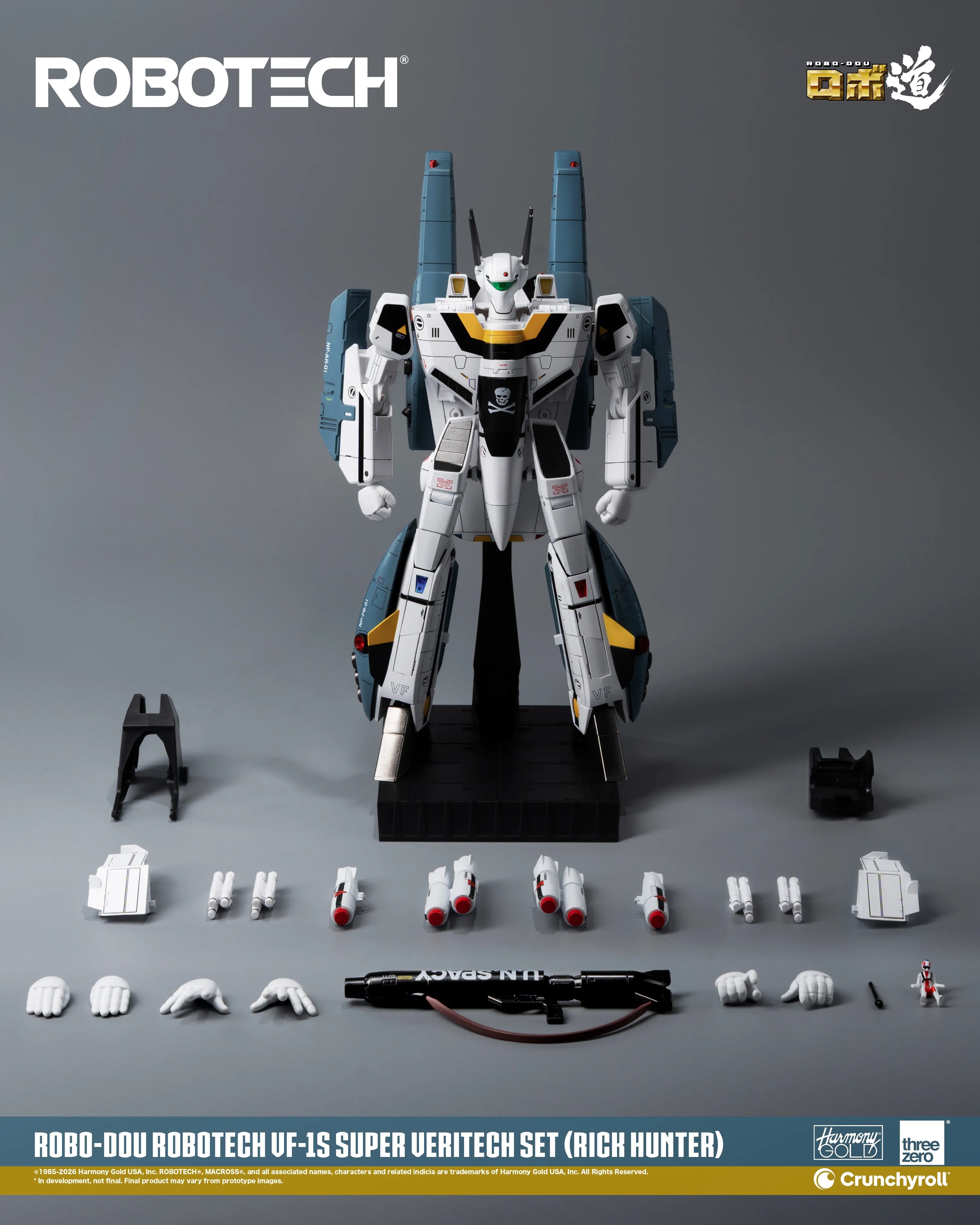 Threezero ROBO-DOU ROBOTECH 超時空戰神 VF-1S Super Veritech Set RICK HUNTER 變形戰鬥機 超級裝甲包 超級裝甲套裝 獵龍 合金成品